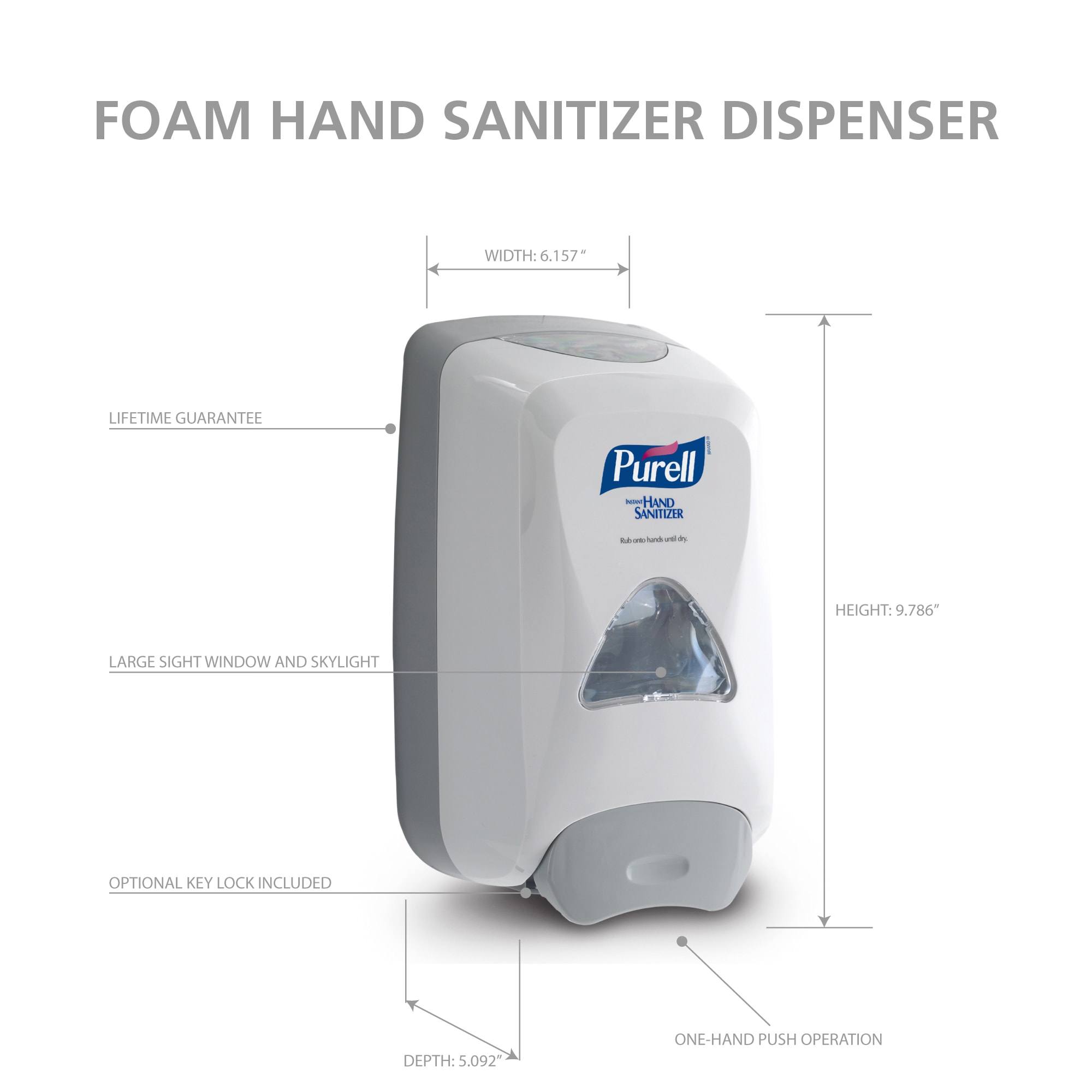 foam hand sanitizer dispenser