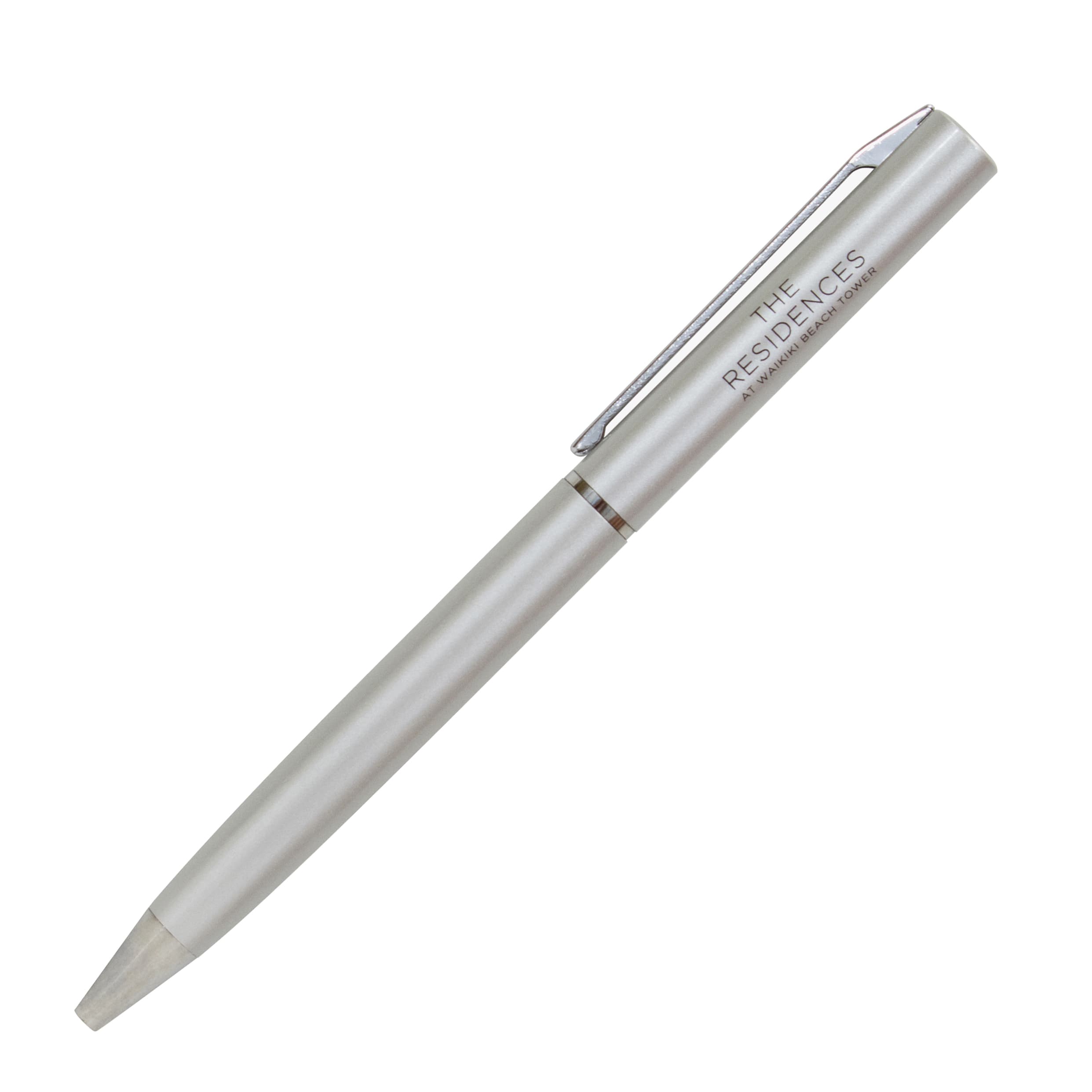 Waikiki Beach Towers Custom Metal Gel Pens Fine Point 0.7 mm Black Ink ...