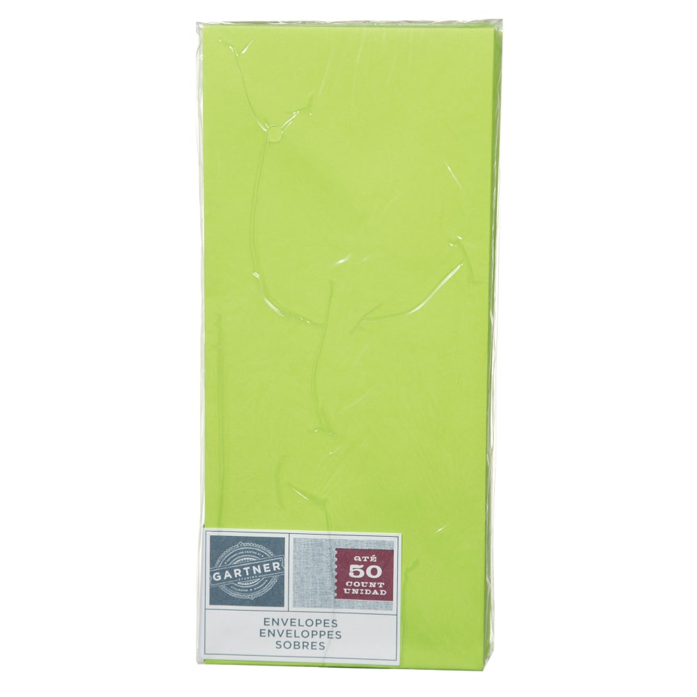 Gartner Studios® #6 3/4 Envelopes, Gummed Seal, Lime,