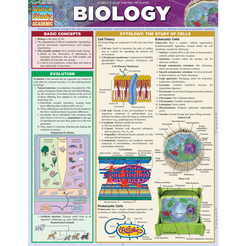 QuickStudy Guide, Biology