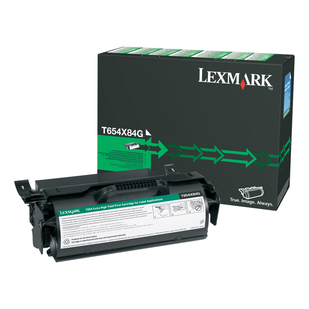 Lexmark™ T654X84G Remanufactured Black High Yield Return Program