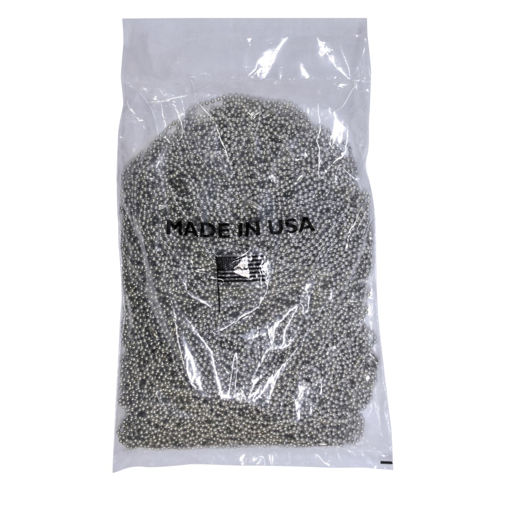 BMC Ball Chain Dog Tag Chains, 27", Stainless