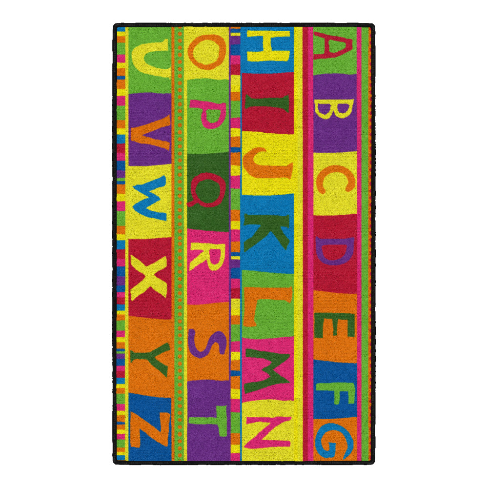 Flagship Carpets ABC Tapestry, 4&#x27; x 6&#x27;, Multicolor