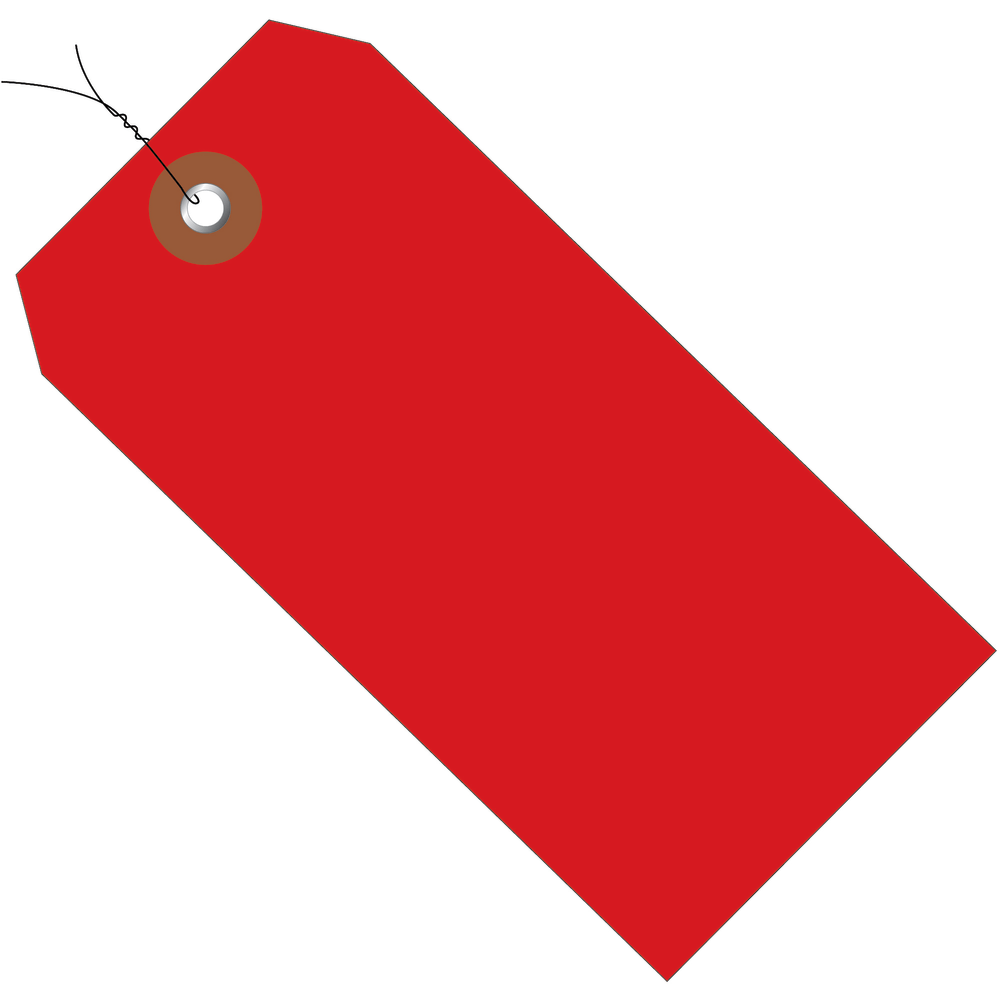 Partners Brand Prewired Plastic Shipping Tags, 4 3/4"