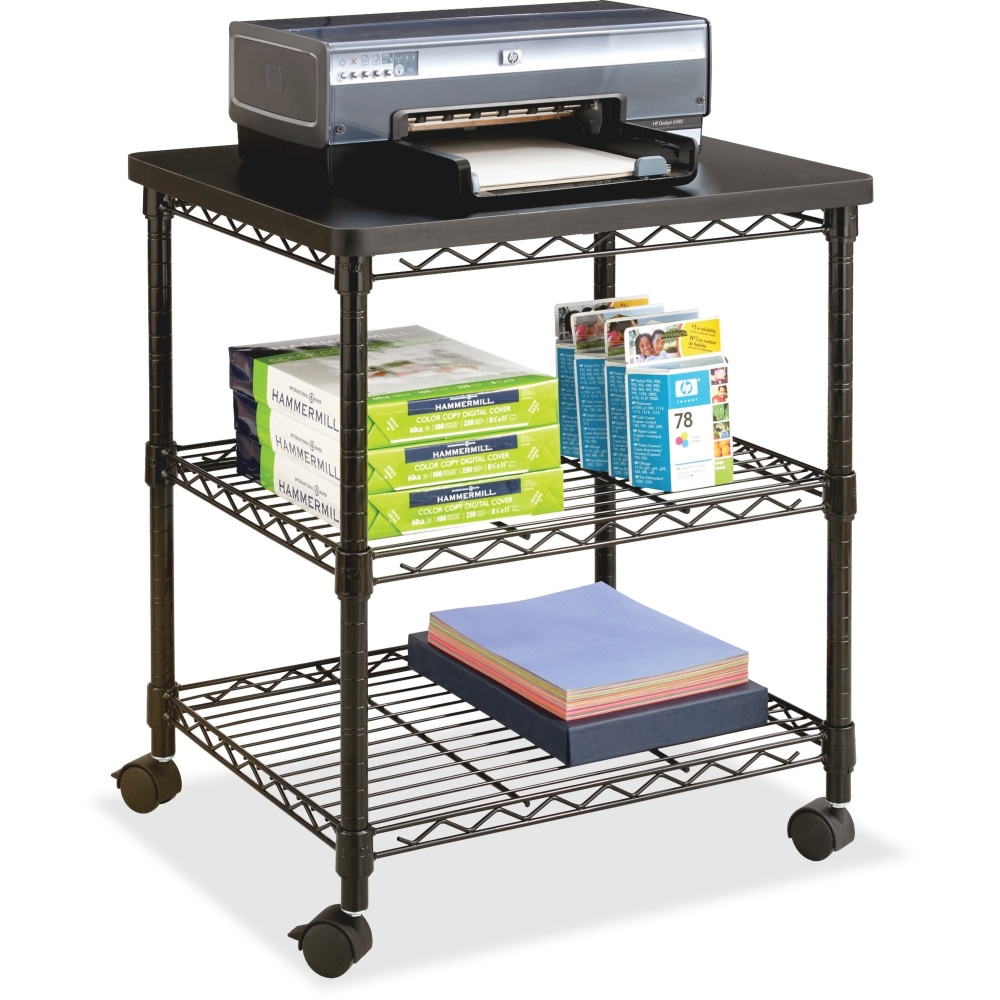 Safco Deskside Wire Machine Stand, 200 lb Load