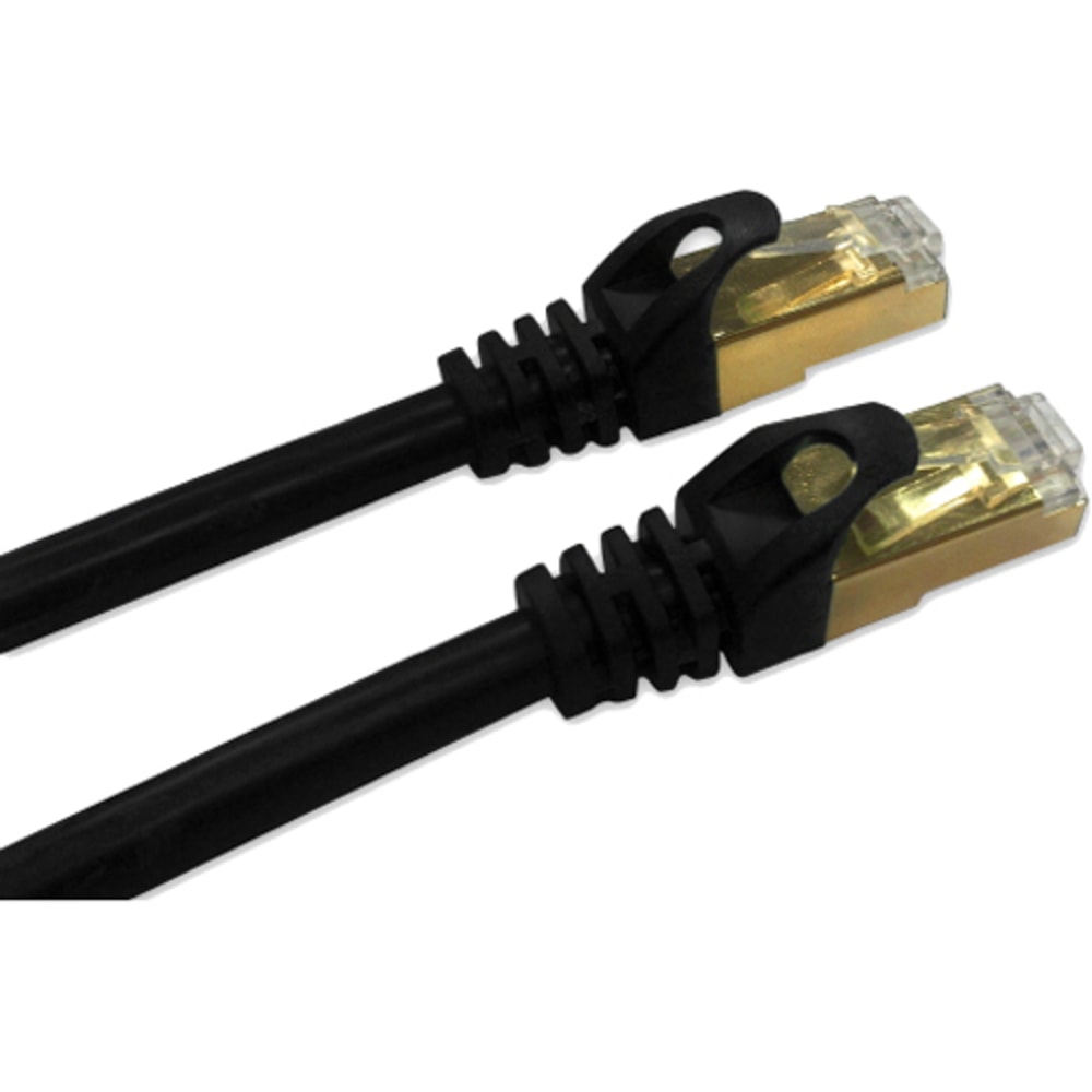 QVS 10ft CAT7 10Gbps S-STP Flexible Molded Patch