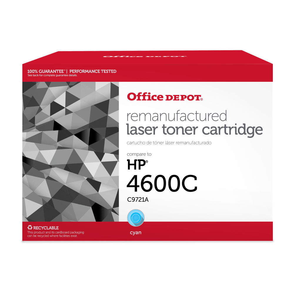 Office Depot® Remanufactured Cyan Toner Cartridge Replacement For