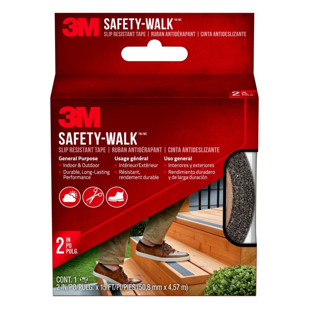 3M™ Safety-Walk Slip Resistant Tape, 610B-R2X180, Black, 2