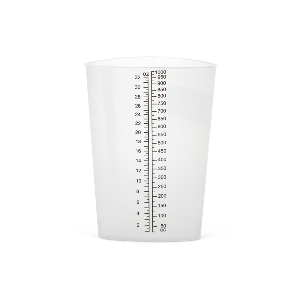 Medline Graduated Triangular Intake/Output Containers, 1 Qt,
