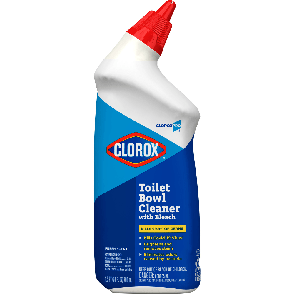 CloroxPro Toilet Bowl Cleaner With Bleach, Fresh Scent,
