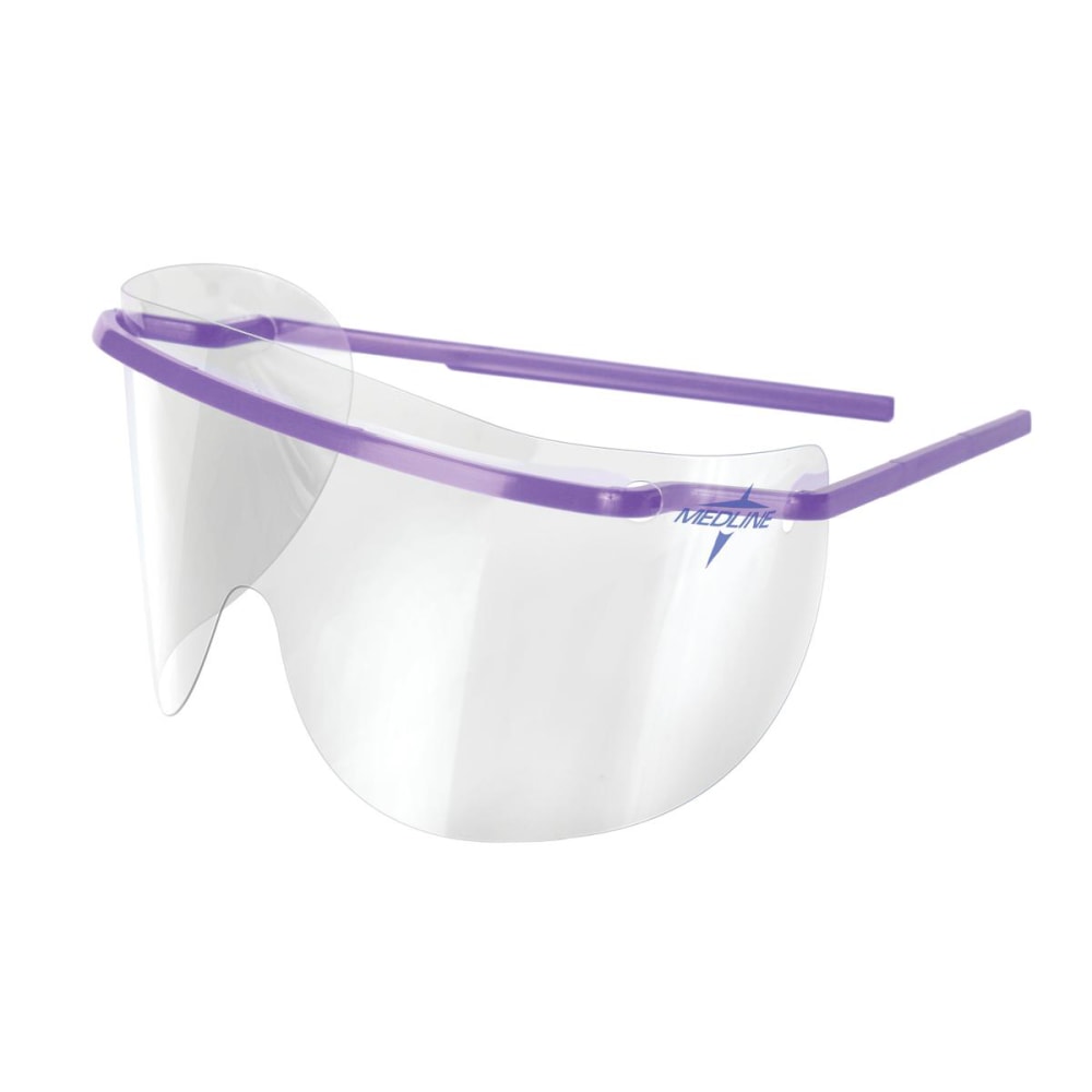 Medline Safety Glasses, Assorted Frame Colors, Clear Lenses,