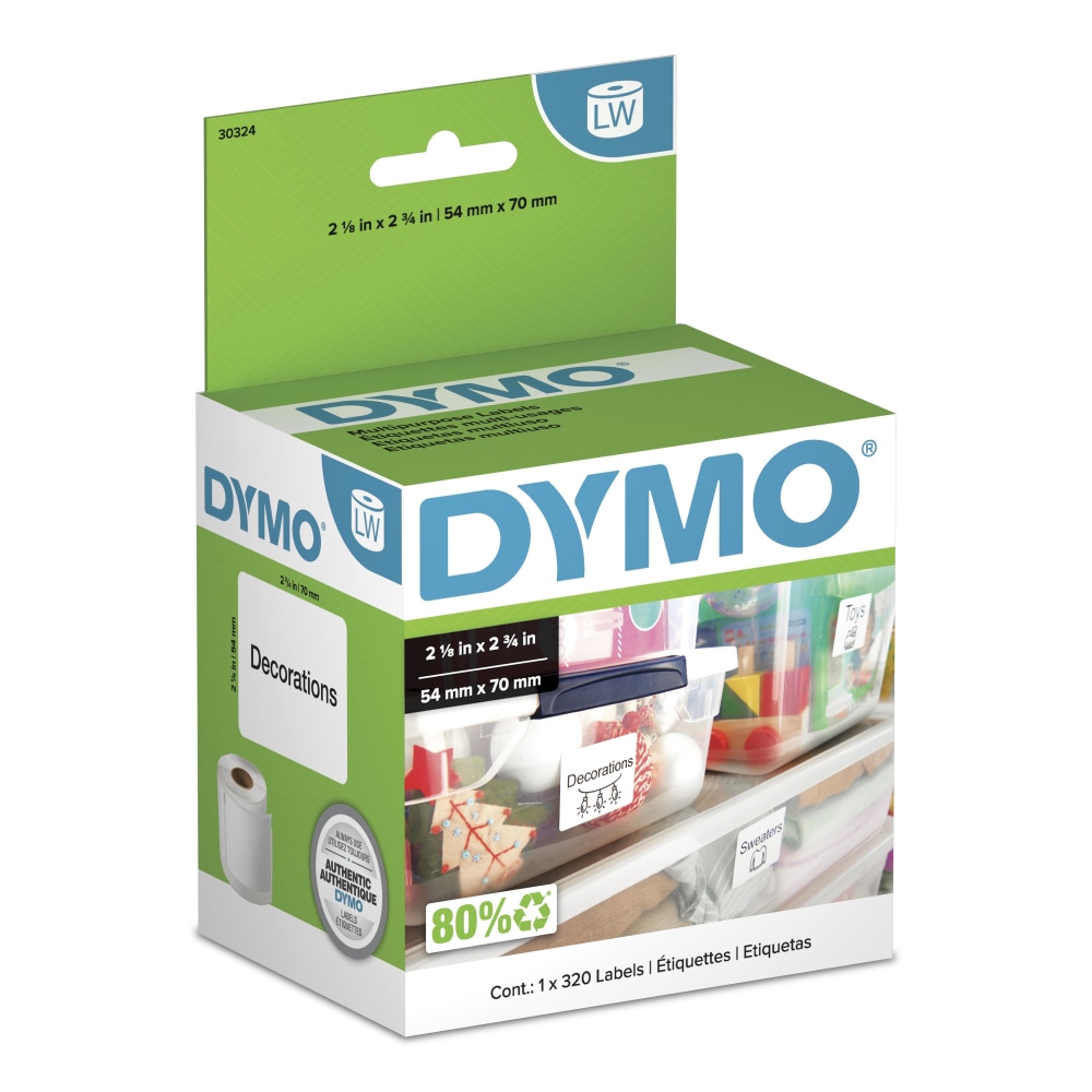 DYMO® LabelWriter® 30324 LabelWriter Labels, 2 1/8" x