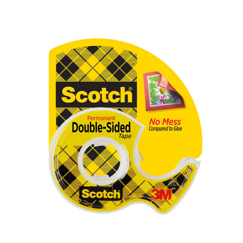 Scotch® Double Sided Tape, Permanent, 1 Tape Roll