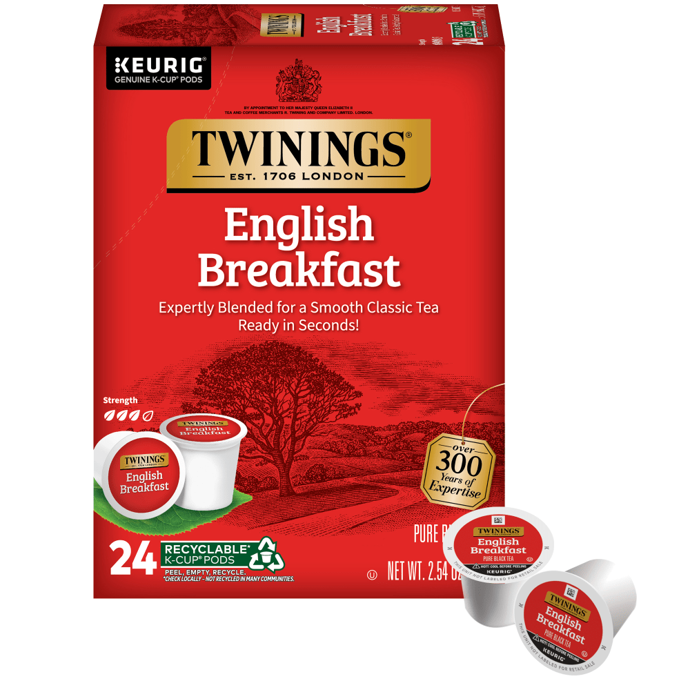 Twinings® English Breakfast Tea, Keurig® K-Cup® Pods, 24/Box