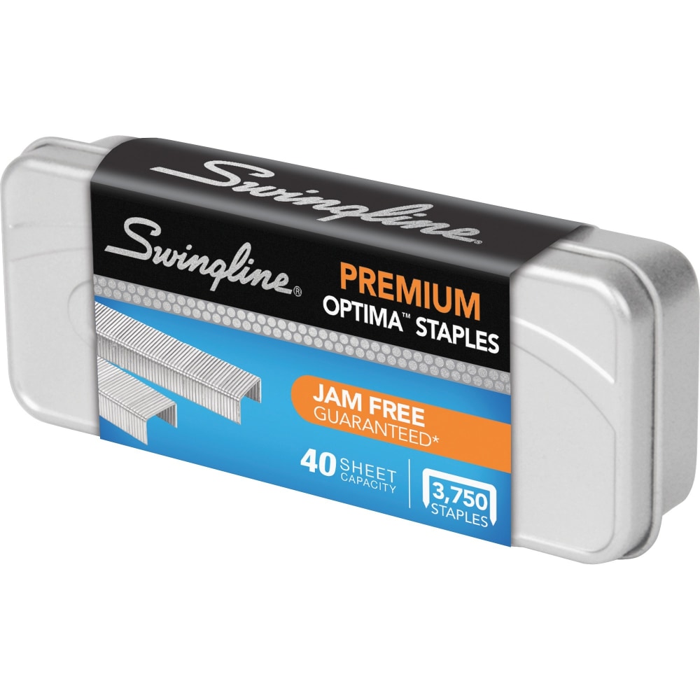 Swingline® Optima® Premium Staples, 1/4" Standard Strip, Box