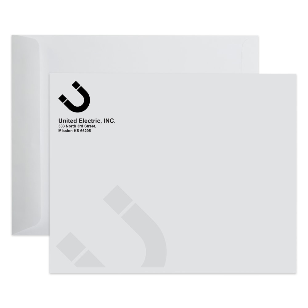 Gummed Seal, White Wove Open End Catalog Mailing