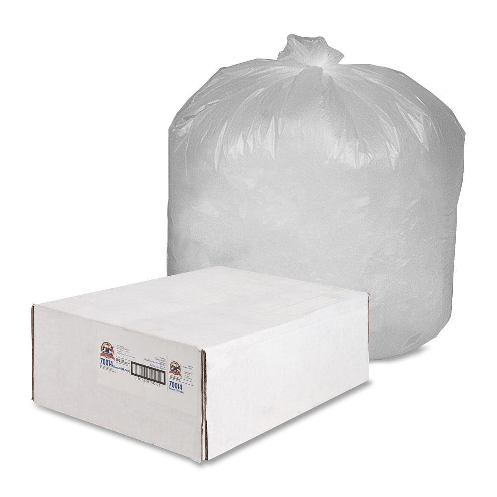 Genuine Joe Economy High-Density Can Liners, 55-60 Gallon,
