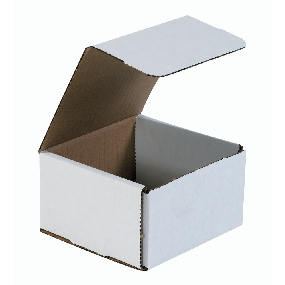 Partners Brand White Corrugated Mailers, 5" x 5"