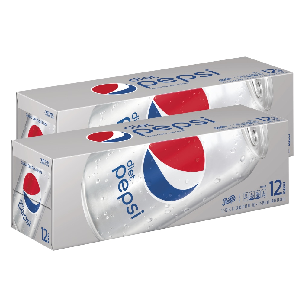 Diet Pepsi, 12 Oz Per Can, Case Of