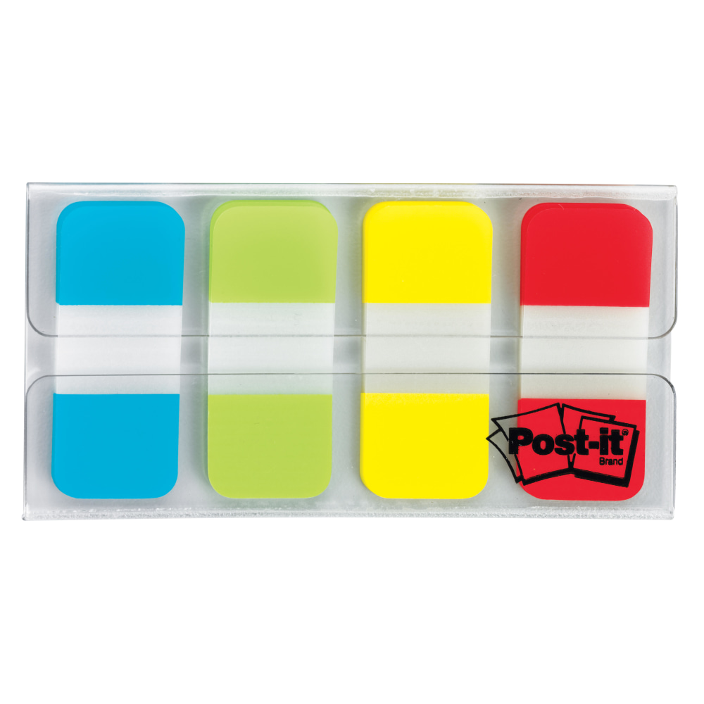 Post-it® Tabs, .625 in., 10/Color, 40/Dispenser, Solid, Aqua,