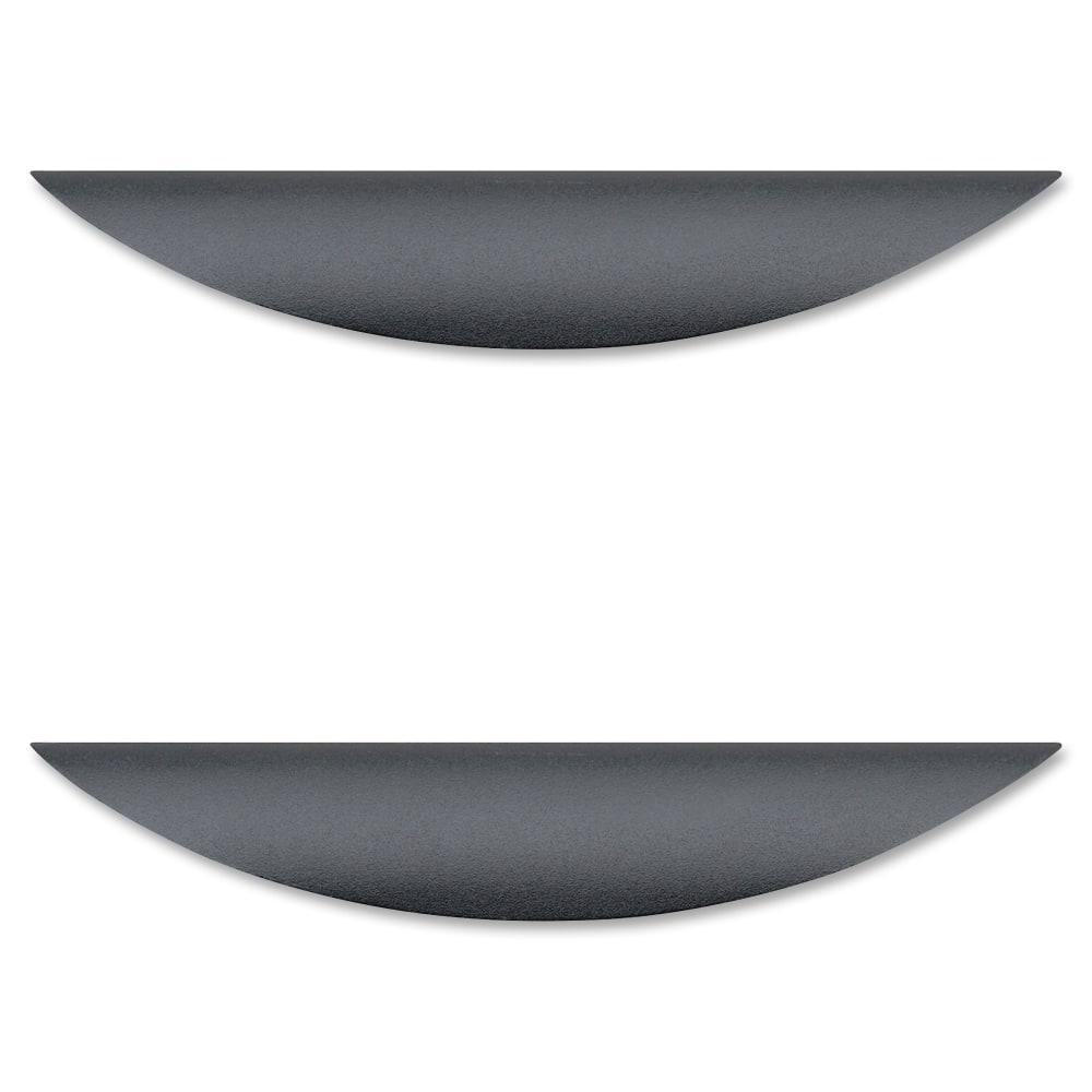 Lorell® Laminate Traditional Rounded Drawer Pulls, 5/8"H x