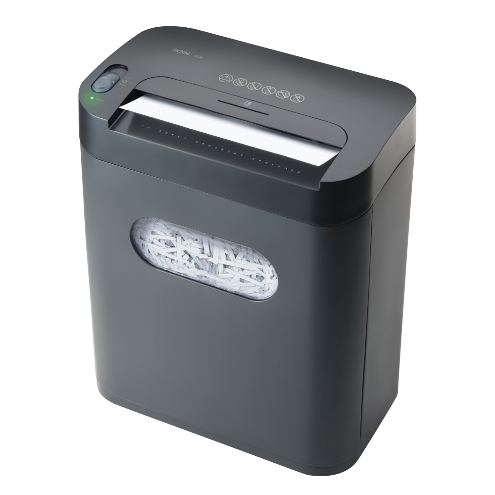 Royal® 10 Sheet Cross-Cut Shredder, 100X