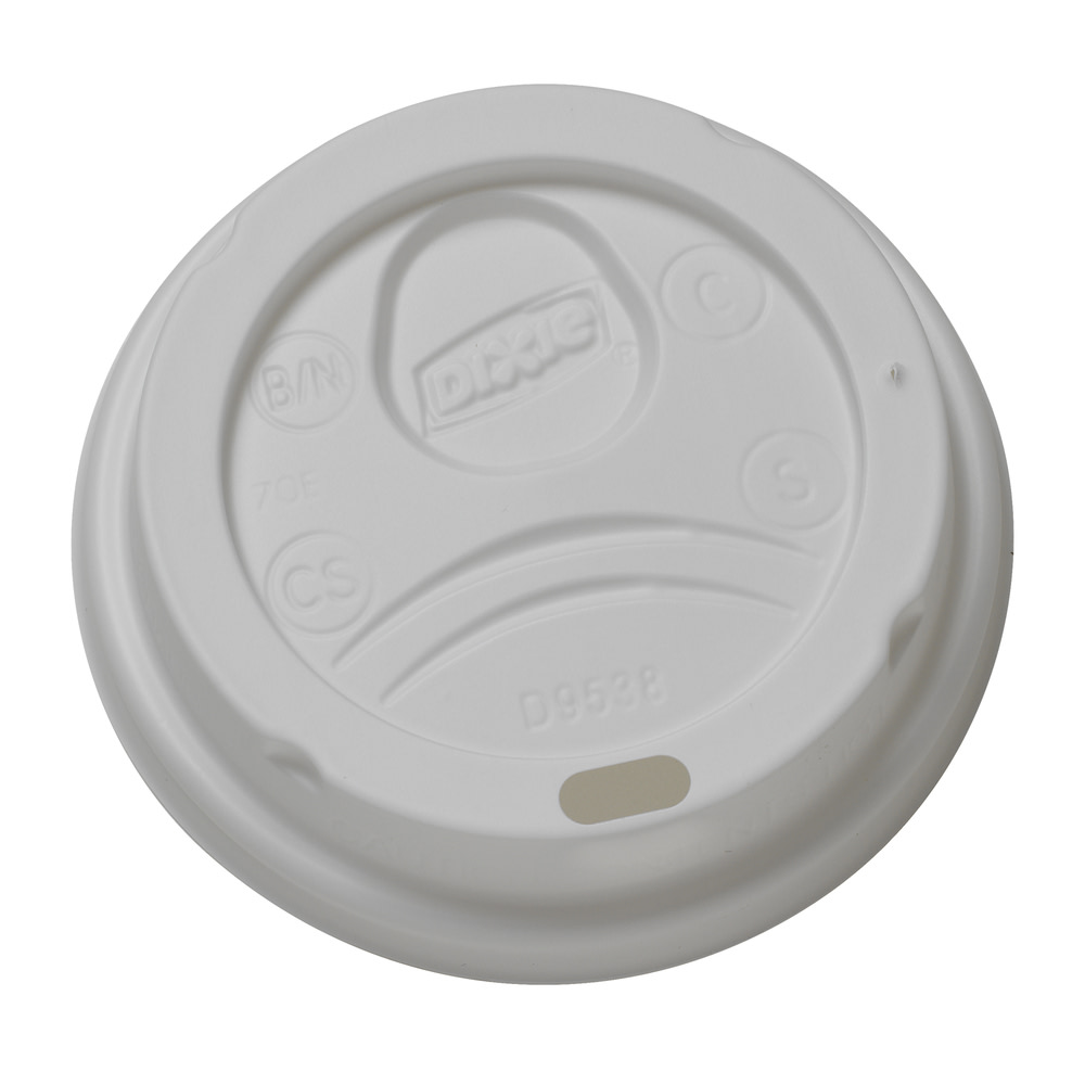 Dixie® Drink-Thru Lid For 8-Oz Hot Drink Cups,