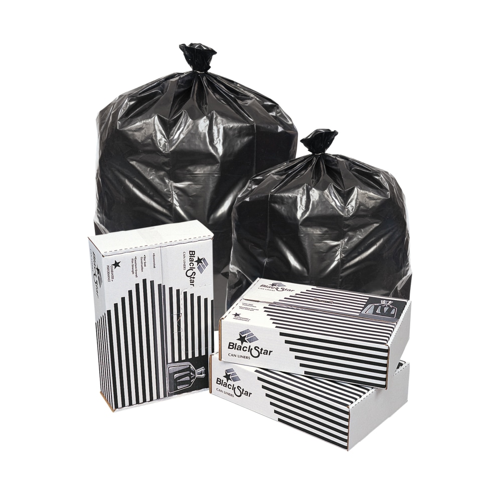 Pitt Plastics Linear Low-Density Can Liners, 0.65 mil,