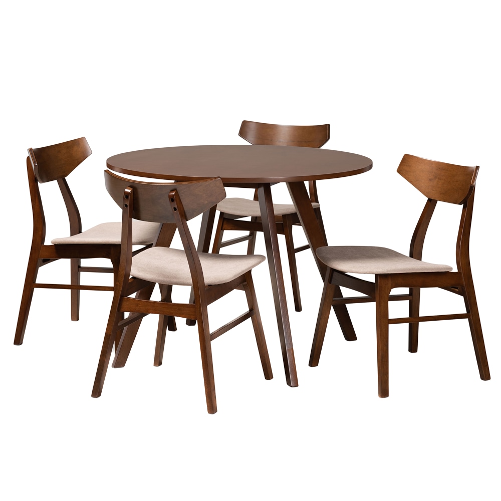 Baxton Studio Timothy Dining Set, 29-1/2”H x 39-7/16”W