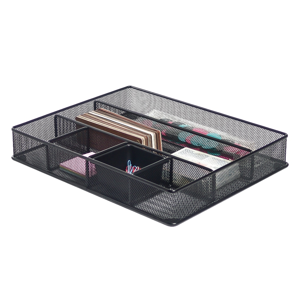 Office Depot® Brand Mesh Large Drawer Organizer, Black