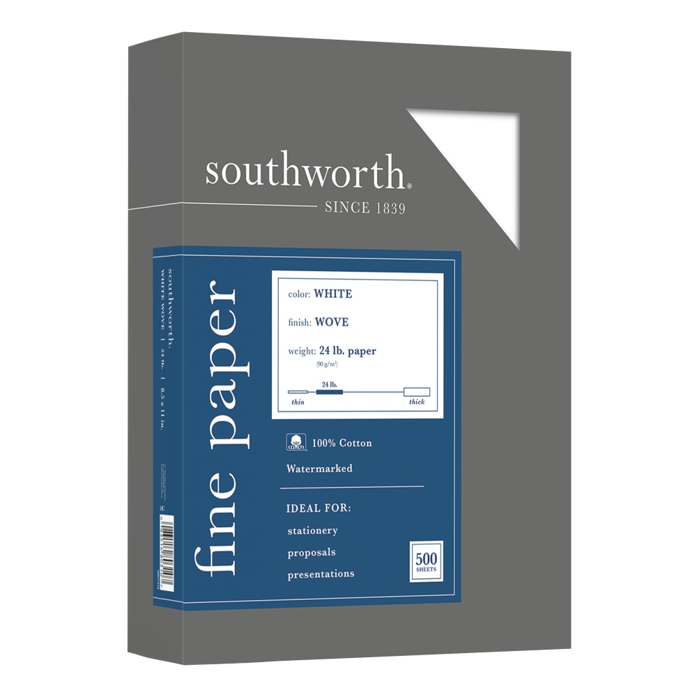 Southworth® 100% Cotton Business Paper, 8 1/2" x