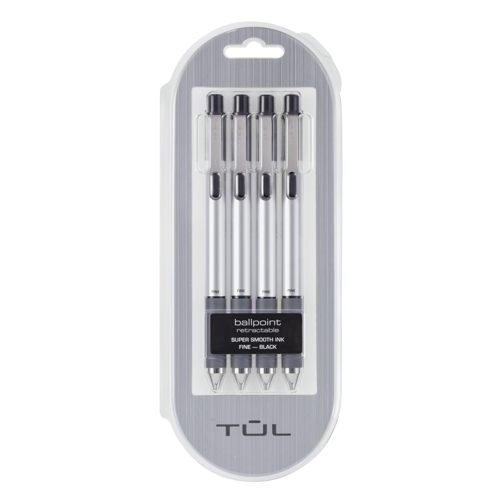 TUL® BP Series Retractable Ballpoint Pens, Fine Point,