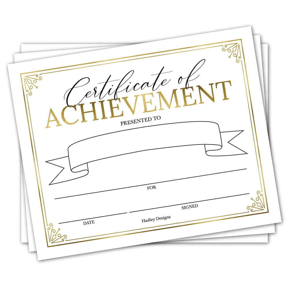 Hadley Designs Certificates For Students, 8" x 10",