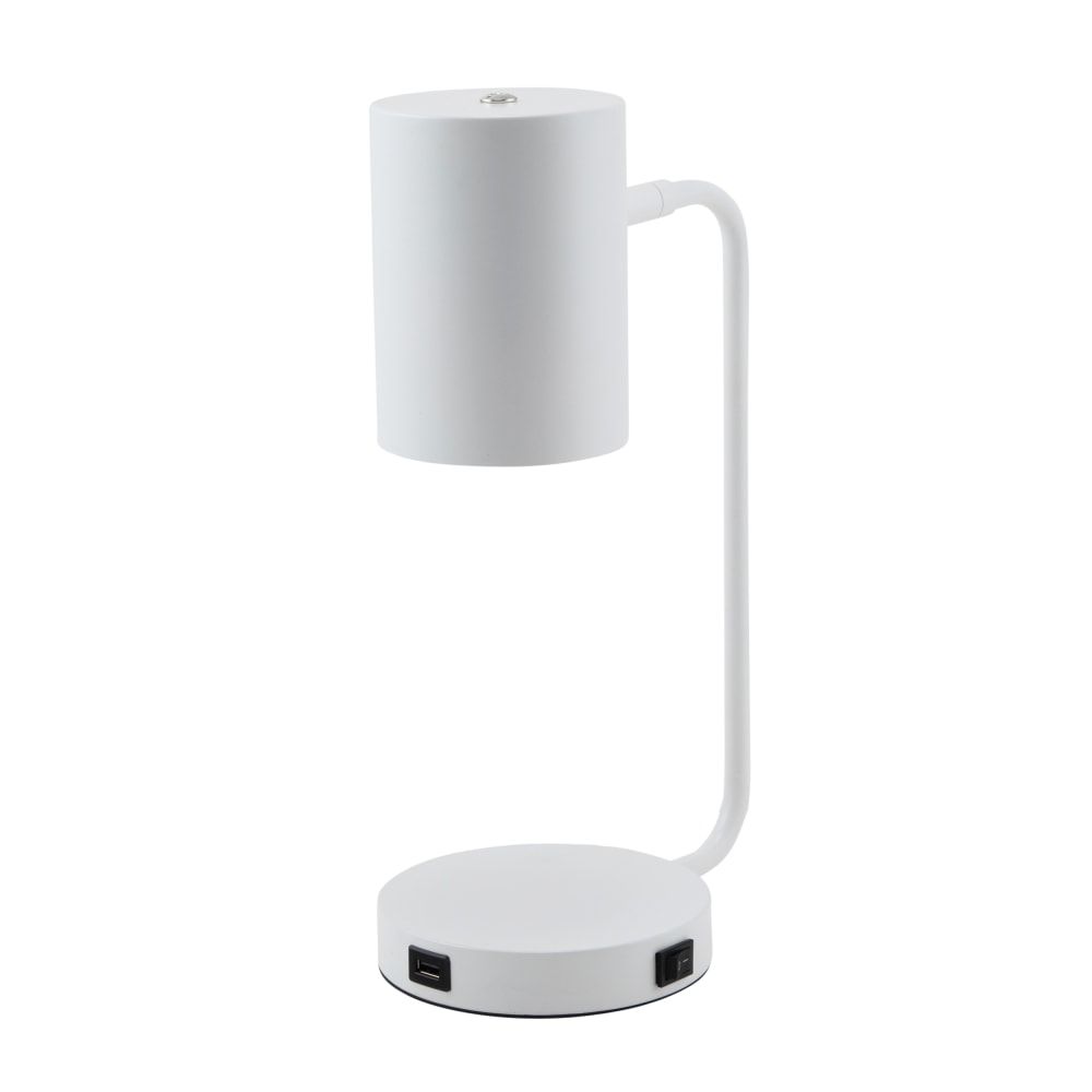 Realspace™ Barsi Desk Lamp With USB Charging Port,
