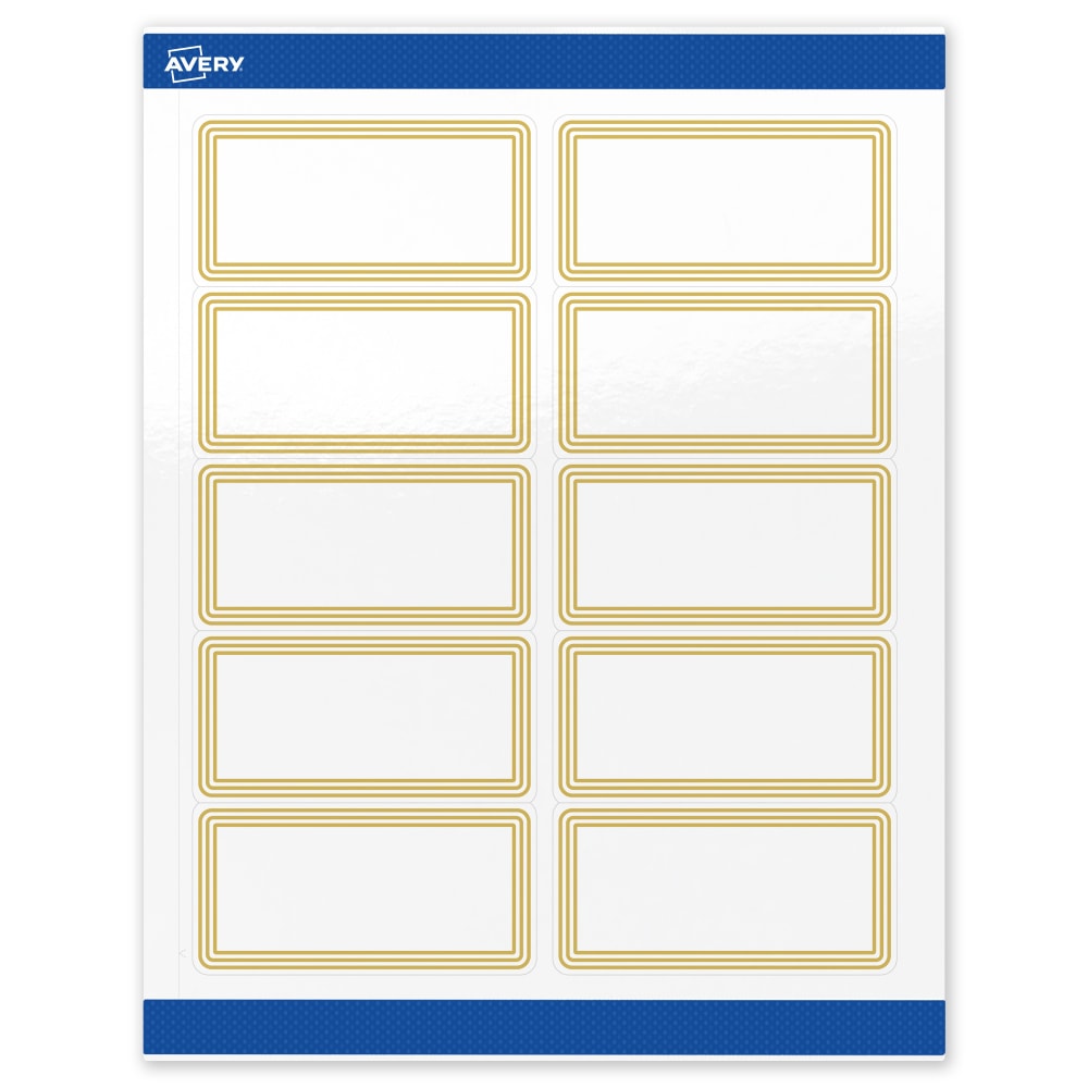Avery® Printable Labels & Sure Feed®, S00-DHR-PRWGP10,