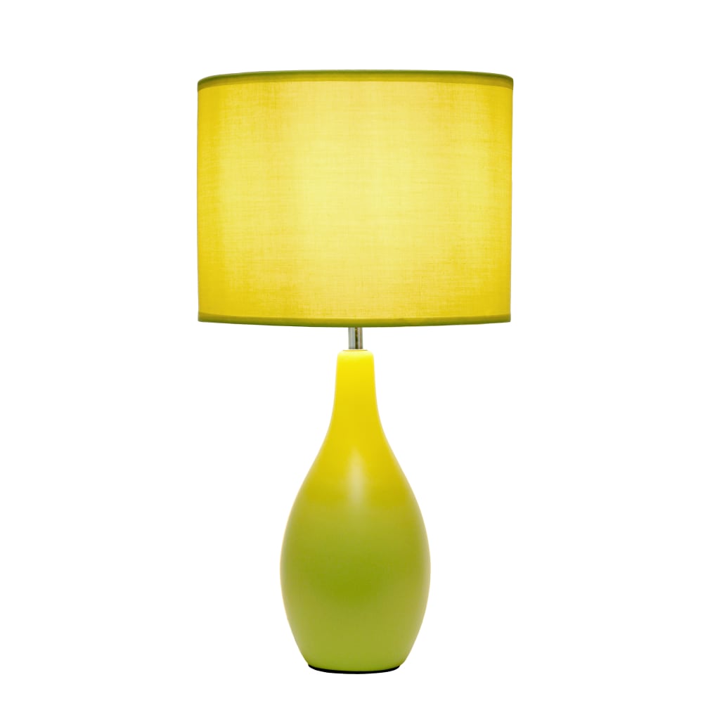 Simple Designs Bowling Pin Base Table Lamp, 19"H,