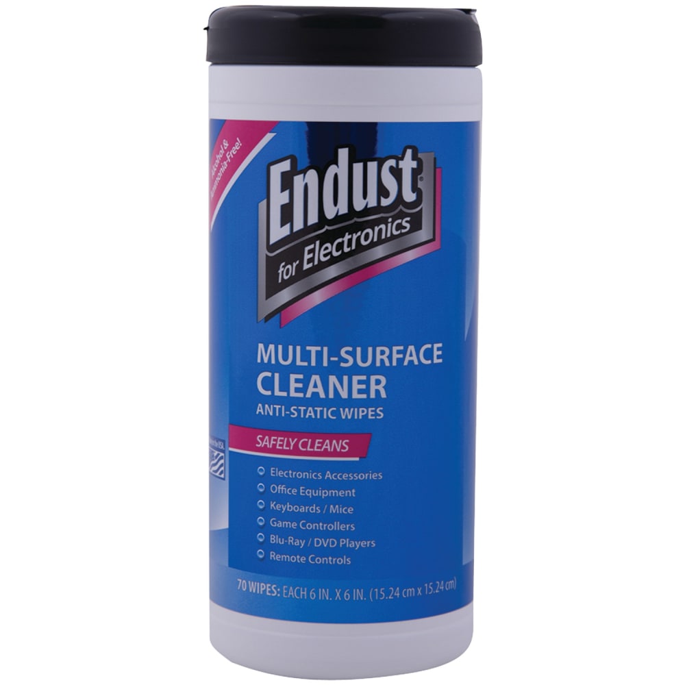 Endust® For Electronics Antistatic Pop-Up Wipes, 6” x