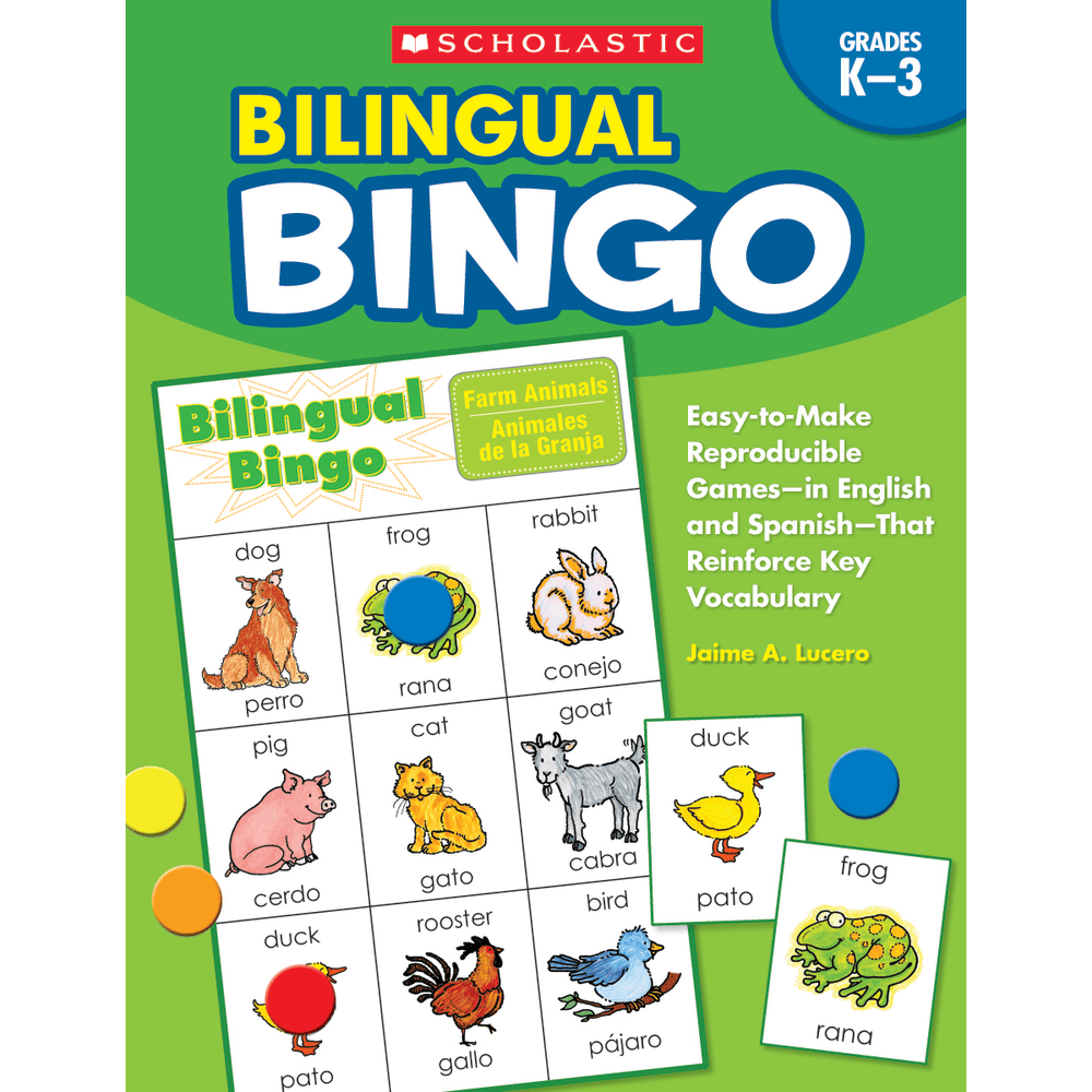 Scholastic Bilingual Bingo, 80 Pages (40 Sheets)
