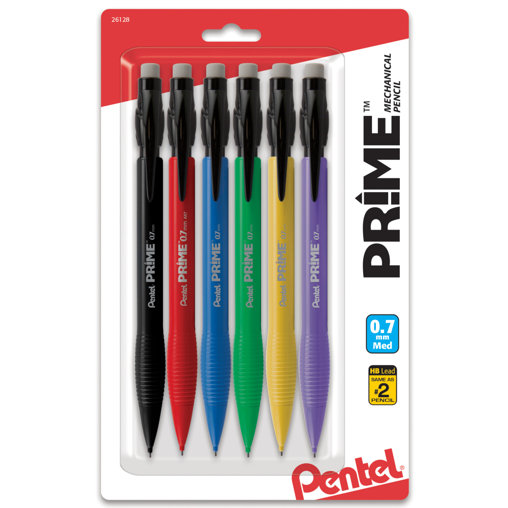 Pentel Prime Mechanical Pencils, 0.7 mm, Medium Point,