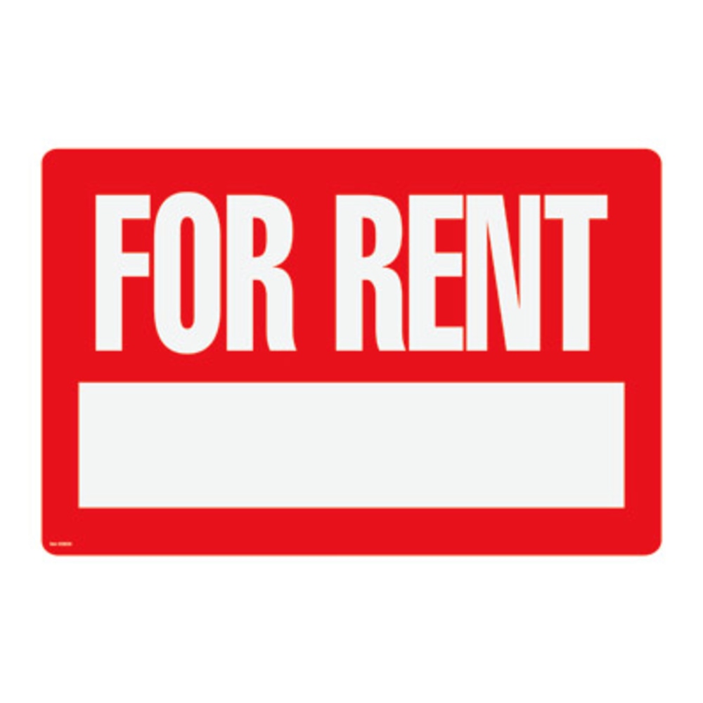 Cosco Printed Sign, For Rent, 8" x 12",