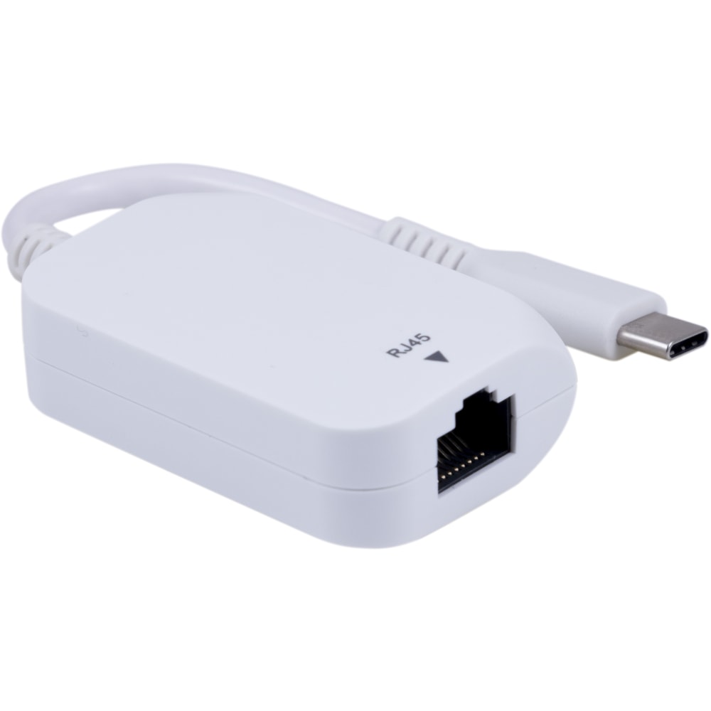 Ativa® USB Type-C-To-Ethernet Adapter Cable, 4.7", White,