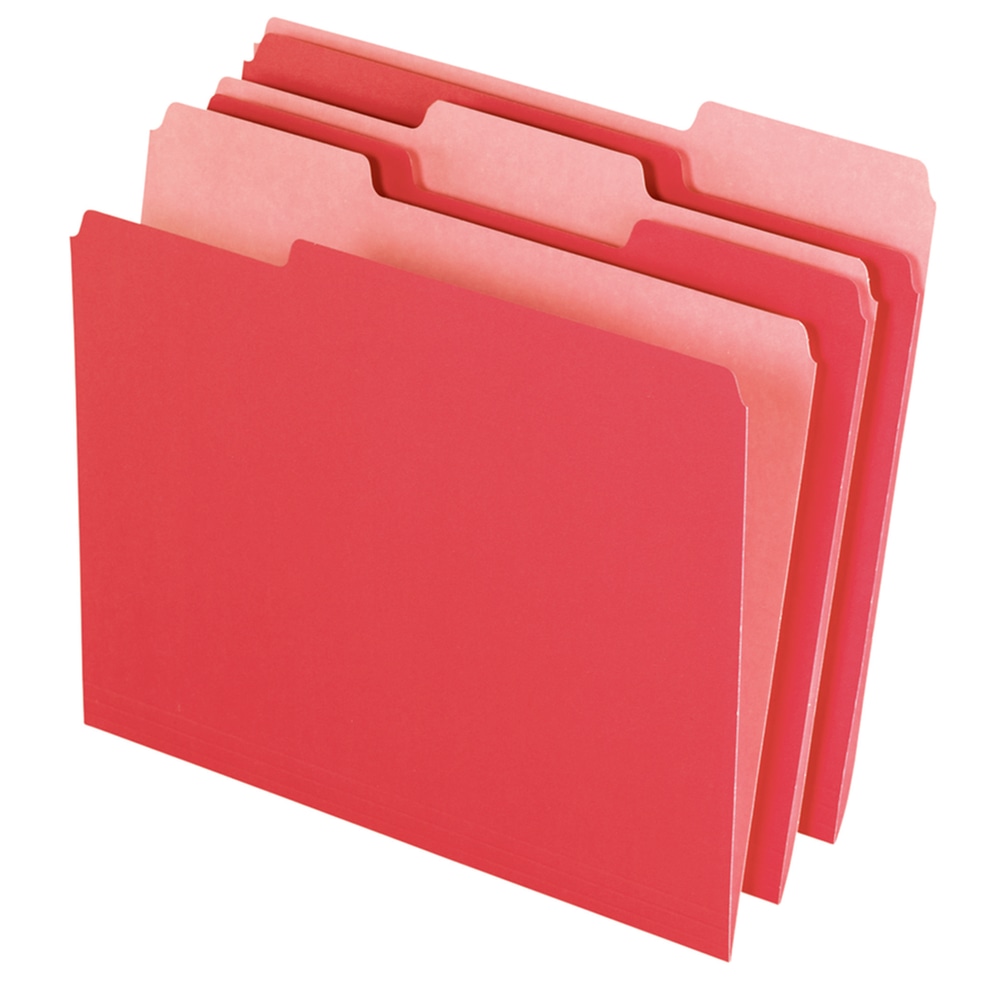 Office Depot® Brand 2-Tone File Folders, 1/3 Cut,
