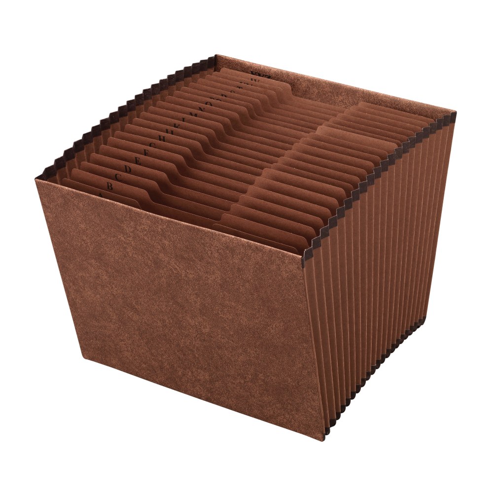 Office Depot® Brand Faux Leather Expanding File, A-Z,