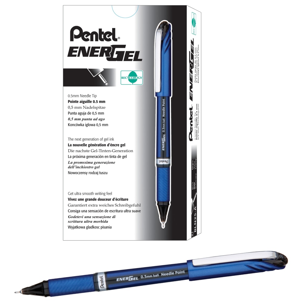 Pentel® EnerGel™ NV Liquid Gel Pens, Fine Point,