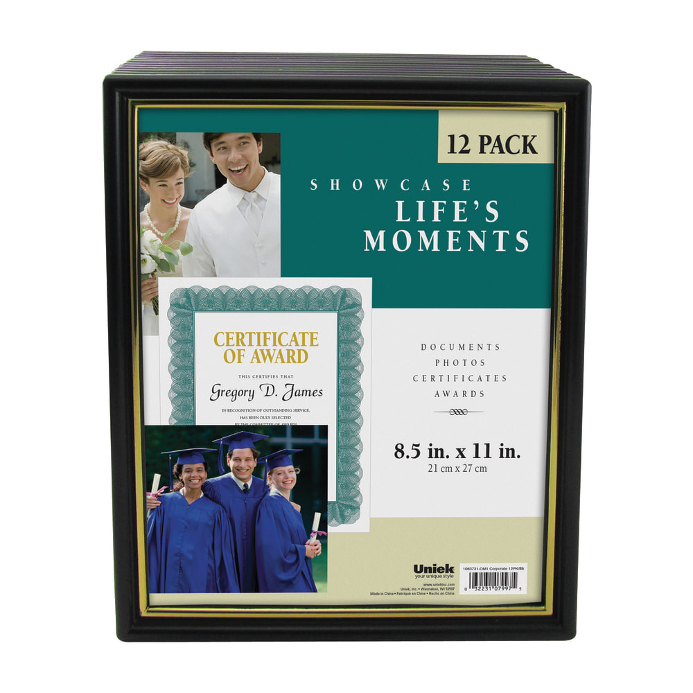 Uniek Corporate Document Frames, 8 1/2" x 11",