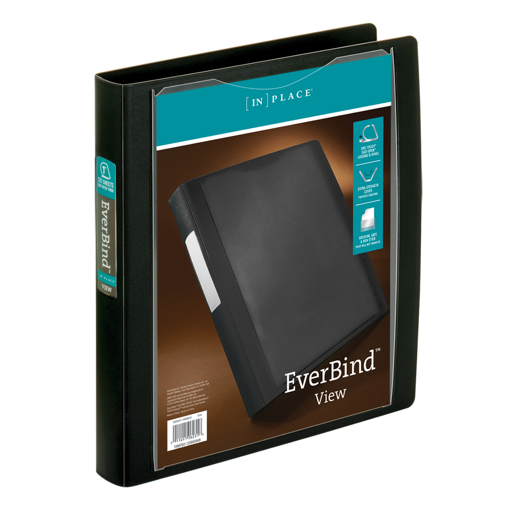 Office Depot® Brand EverBind™ View 3-Ring Binder, 1"