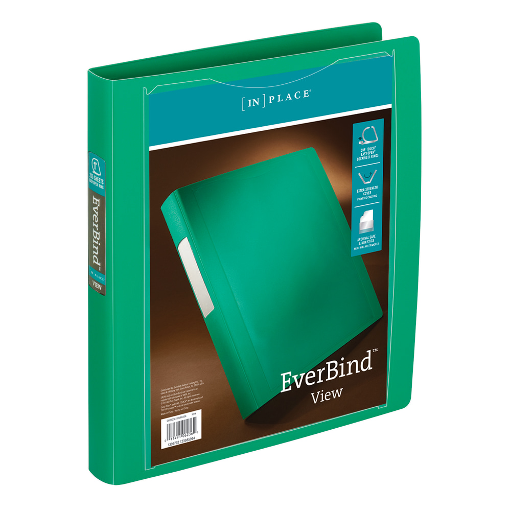 Office Depot® Brand EverBind™ View 3-Ring Binder, 1"