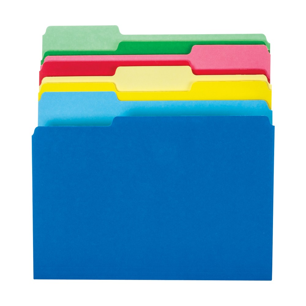 Office Depot® Brand 2-Tone File Folders, 1/3 Cut,