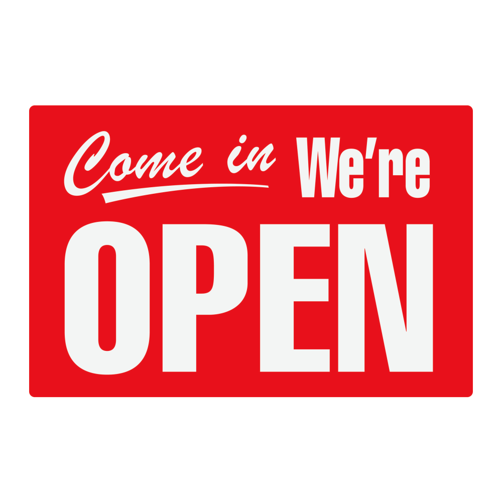 Cosco® Open/Closed 2-Sided Sign, 8" x 12", Red
