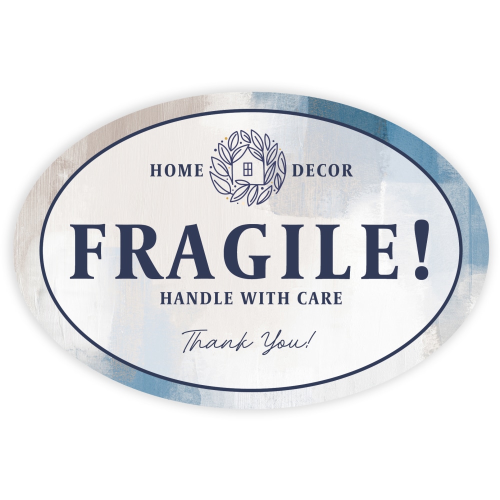 Full Color Custom Printed Labels And Stickers, Oval,